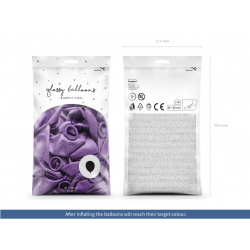 Lesklý balón 30cm, fialový