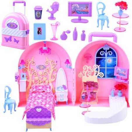 Prenosný domček pre bábiky