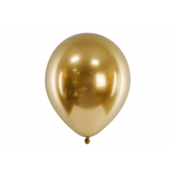 Lesklý balón 30cm, zlatý