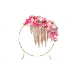 Okrúhly lesklý balón 60cm, ružové zlato