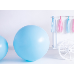 Okrúhly balón 1m, pastelový svetlo-modrý