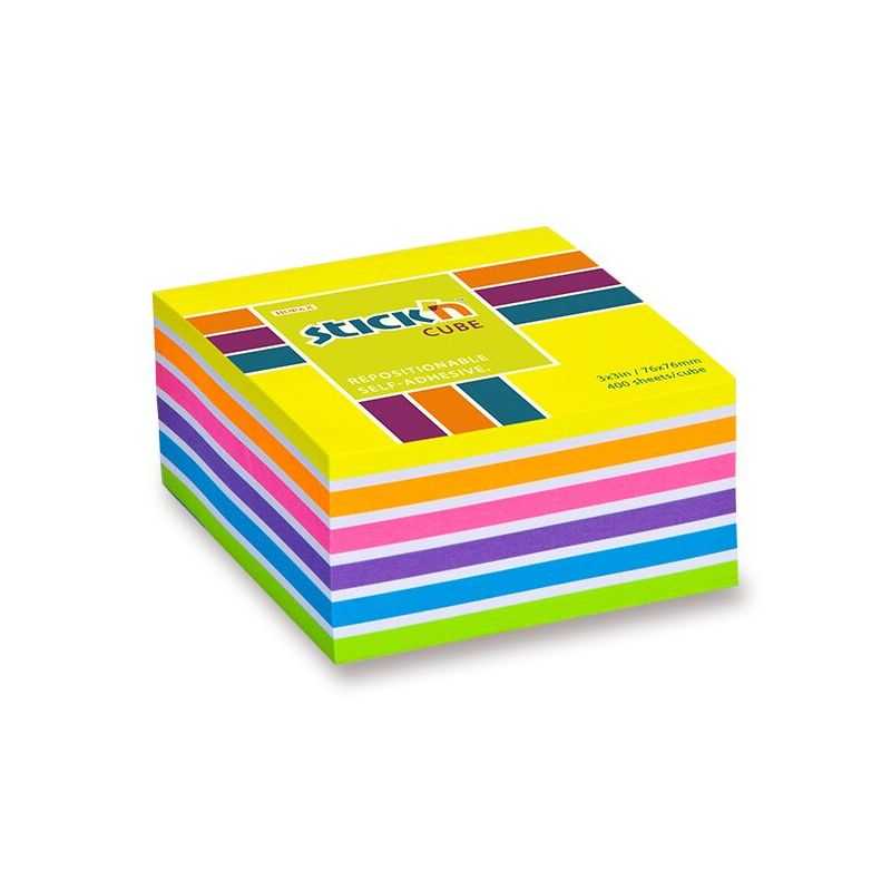 HOPAX STICK’N NEON NOTES- Samolepiace bločky, 4 farby 