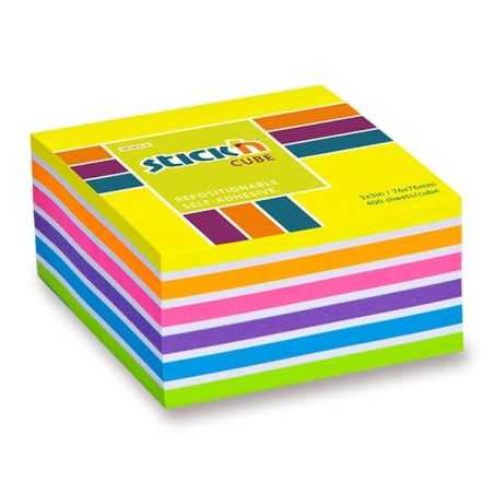 HOPAX STICK’N NEON NOTES- Samolepiace bločky, 4 farby 