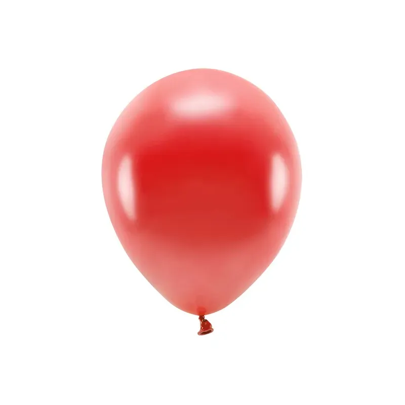 Balón ECO – metalický červený, 30 cm