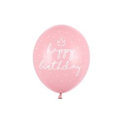 Balón- Happy Birthday, ružová