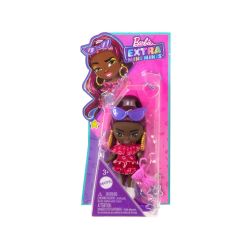 Bábika Barbie Extra Mini Minis s bordovými vlasmi