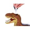 Dinosaurus ovládaný rukou, diaľkovým ovládaním 2v1 + zvuk a svetlo, hnedý