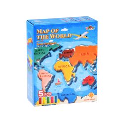 Modelovacia hmota Mapa sveta - kontinenty