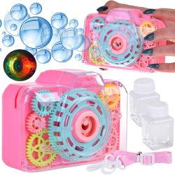 Fotoaparát na mydlové bubliny, ružový