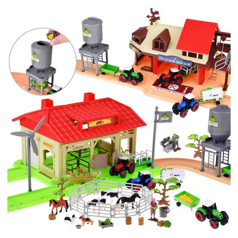 Veľká farma 125 prvkov – traktory, zvieratá