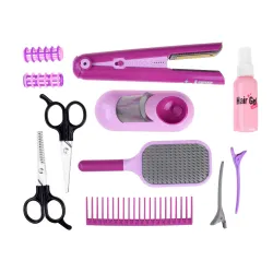 Veľký kadernícky set + žehlička na vlasy