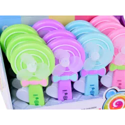 Farebný ručný vetráčik Lízanka