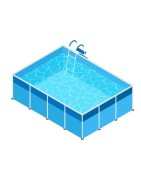 nadzemný bazén s kovovou konštrukciou